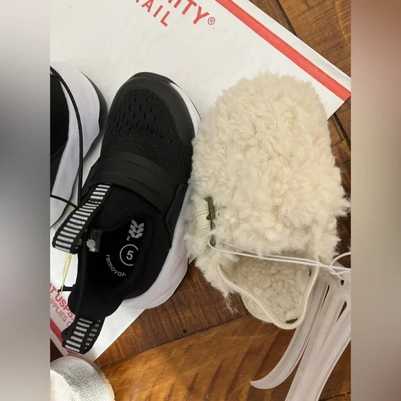 NWT TWO PAIR All In Motion Dannie Slip On Sneakers + Cat & Jack Mila Slip Ons - Picture 5 of 8